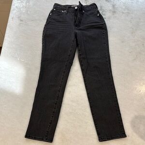 Madewell Black Straight Leg Jeans Classic Fit